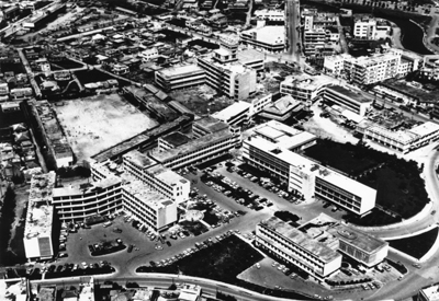 県庁周辺/立法院・琉球政府・司法院ビルの外観 沖縄風景アーカイブ 風景結々(ふうけいゆいゆい)~沖縄らしい風景づくりポータルサイト~